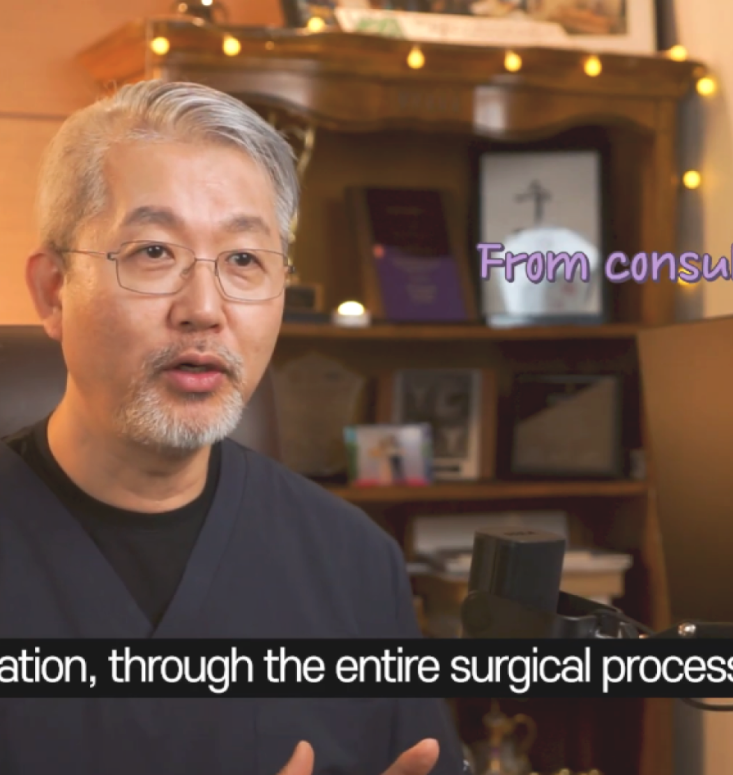 cosmetic surgery expert dr. abraham an saying something