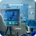 computer screen in clinic