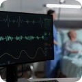 patient monitor in hospital room